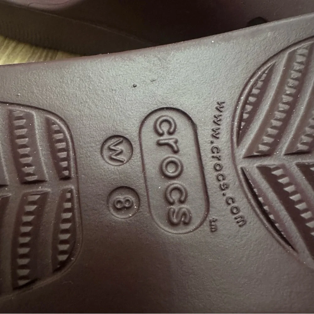 Crocs Classic Platform Slide Sandals Iconic Comfort Dark Cherry - Picture 9 of 9